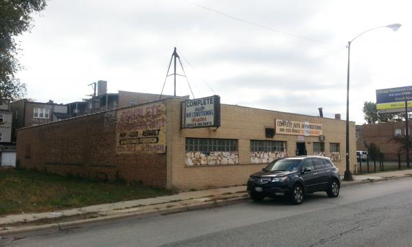 development site, Chicago Skyway (I-90), corner of 77th St. and Stony Island Ave., block south of Jackson Park Hospital