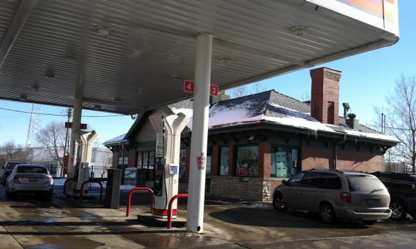 Gas station with convenience store near Pullman Metra