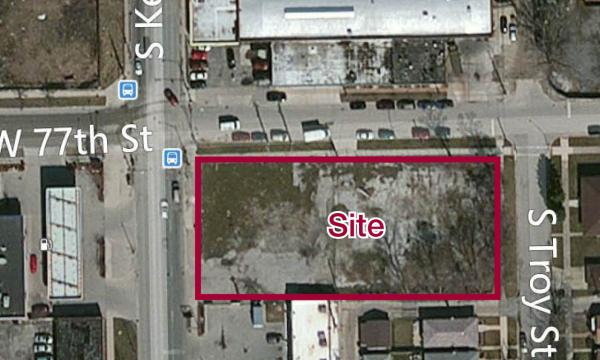 Land site, 77th St and Kedzie Ave, Portfolio sale with retail site, C1-1 zoning