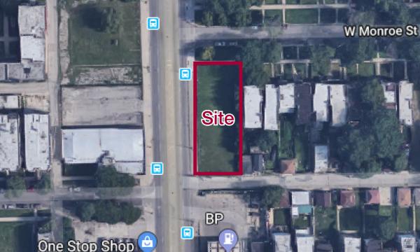 Development site with ample frontage on Cicero in Chicago for sale