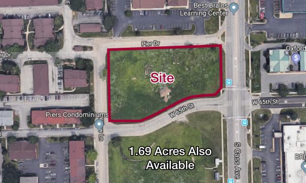 Development site for sale on Cass Ave in Westmont