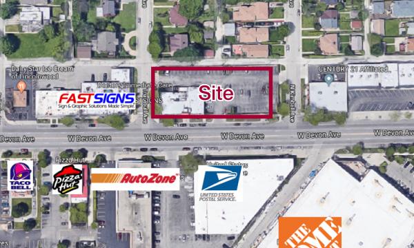 Full Block Site on Devon For Sale, For Lease or Build-to-Suit