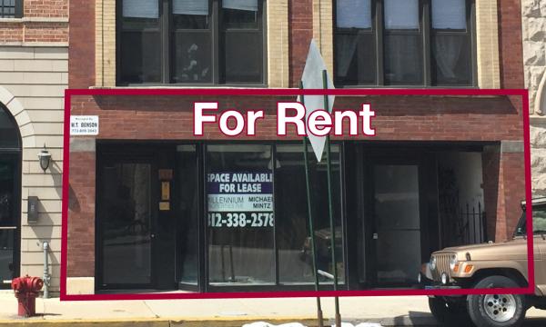 Storefront on Irving Park at Southport available for lease