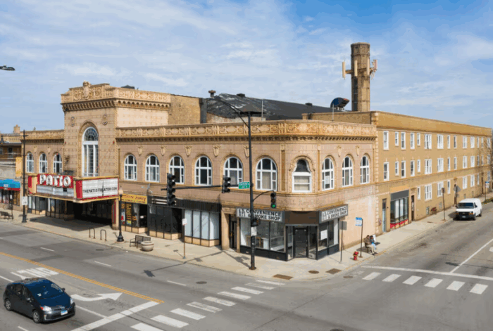 Formerly Managed: Historic Patio Theatre Building on the NW corner of Irving Park Rd