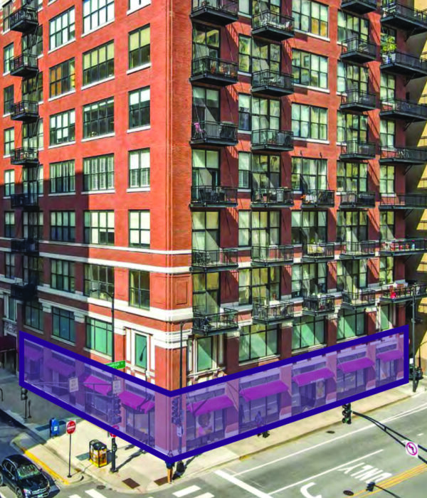 For Sale: Corner Retail Condominium in Prime South Loop