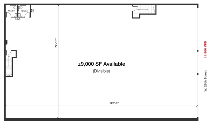 9,000 SF Little Village Space For Rent On 26th Street